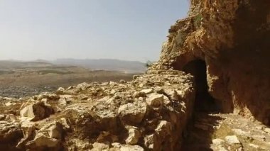 Moloz dağ kale İsrail üzerinden bakan 