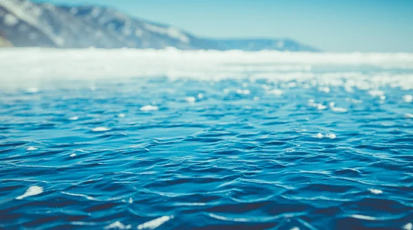 Baykal Gölü Sibirya Kış Manzarası Buz — Stok fotoğraf