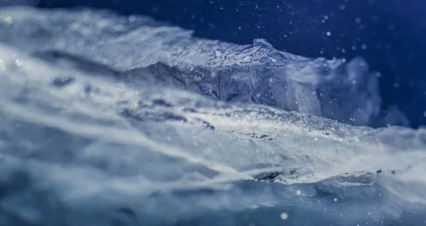 얼음에 균열입니다 겨울에 시베리아 바이칼 — 스톡 사진