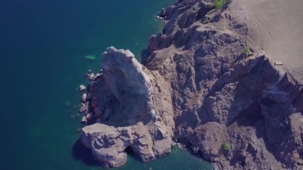 Prores Baïkal Rive Lac Rochers Vue Aérienne Paysage — Video