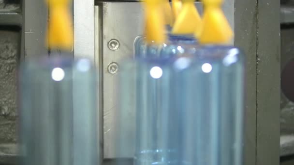 Fabbrica Bottiglie Macchine Utensili Industriali Produzione — Video Stock