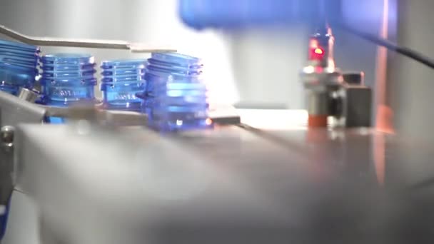 Fábrica Botellas Máquina Herramienta Industrial Producción — Vídeos de Stock