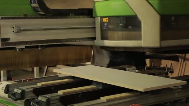 Prove Fabbricazione Mobili Macchine Utensili Industriali Produzione — Video Stock
