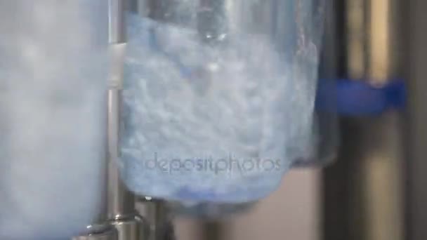 Prove Fabbrica Bottiglie Macchine Utensili Industriali Produzione — Video Stock