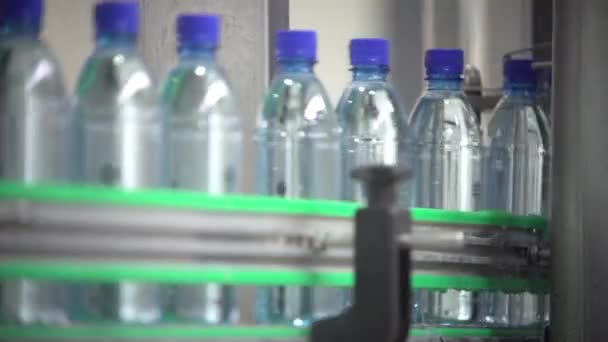 Prores Fábrica Botellas Máquina Herramienta Industrial Producción — Vídeos de Stock