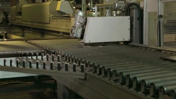 Prores Furniture Manufacture Industrial Machine Tool Production — Stock Video