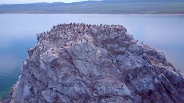 Prores Isla Lago Baikal Paisaje — Vídeo de stock