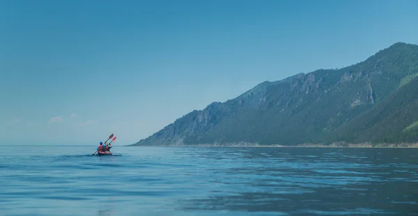 Kayak Lago Baikal Paisaje Siberia —  Fotos de Stock