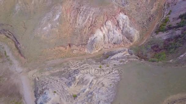 Prores Baikal Orilla Del Lago Rocas Desde Vista Aérea Paisaje — Vídeos de Stock