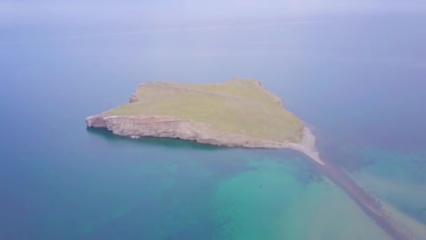 Prores Baïkal Rive Lac Rochers Vue Aérienne Paysage — Video