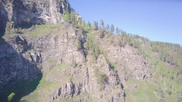 Prove Baikal Riva Del Lago Rocce Dalla Vista Aerea Paesaggio — Video Stock