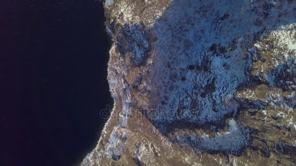 Prores Lacul Baikal Stâncile Din Vedere Aeriană Peisaj — Videoclip de stoc