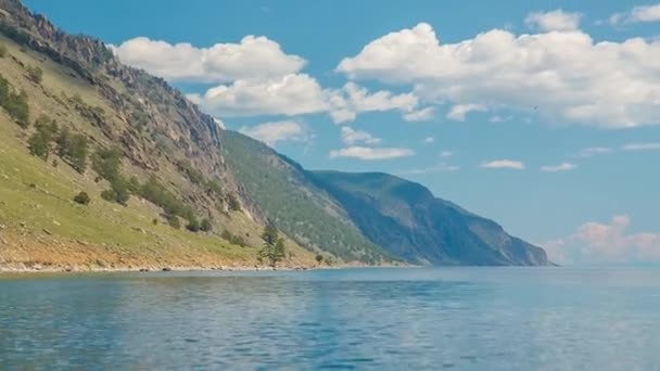 Prores Baikal Lake Shore Rocks Landscape — Stock Video