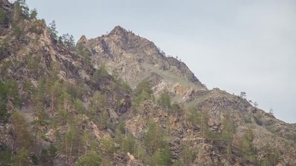 Prores Orilla Del Lago Baikal Rocas Paisaje — Vídeos de Stock