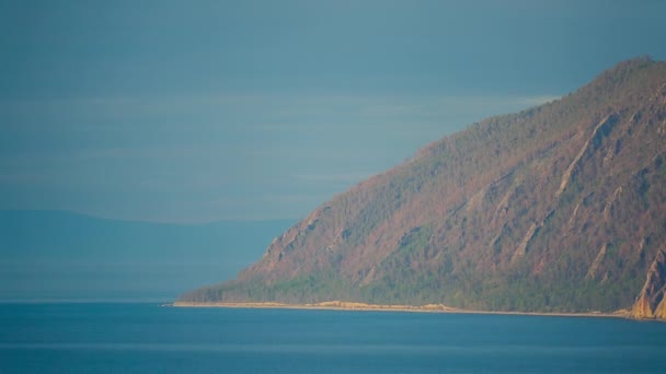Prores Λίμνη Βαϊκάλη Και Βράχια Τοπίο — Αρχείο Βίντεο