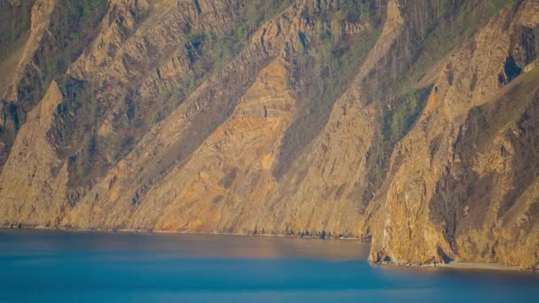 Prores Baikal Lago Costa Rochas Paisagem — Vídeo de Stock