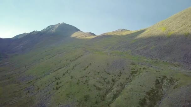 Montañas Desde Vista Aérea Paisaje Naturaleza Viajes — Vídeo de stock