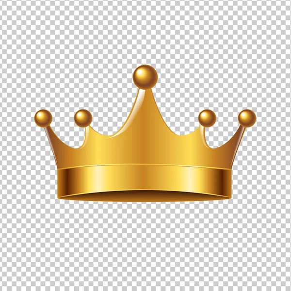 金色的王冠与渐变网格 矢量图形