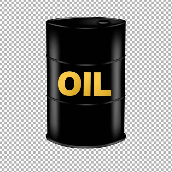 Siyah petrol varil — Stok Vektör
