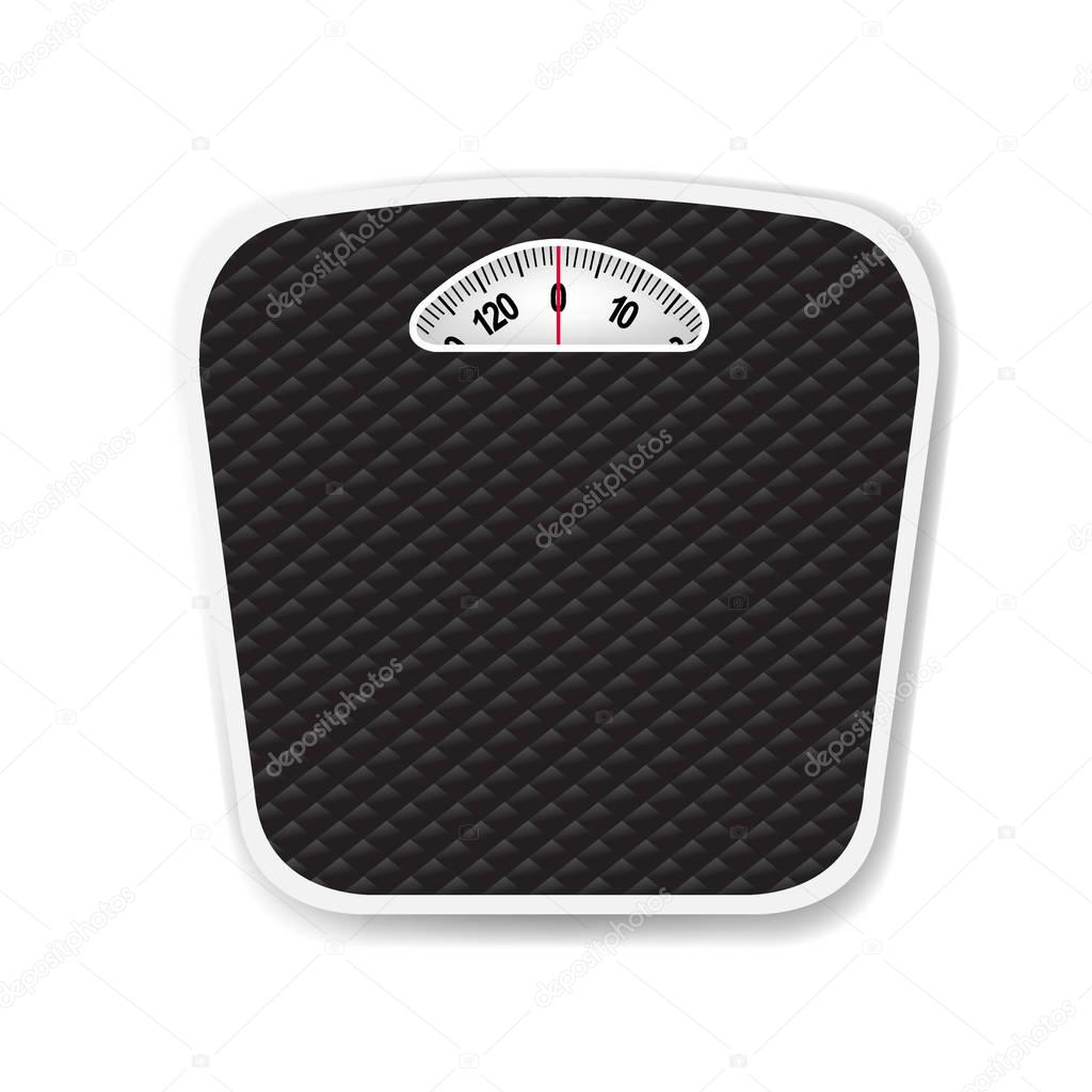 Black Weight Scale