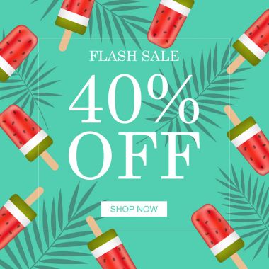 Satılık Poster karpuz dondurma ile 