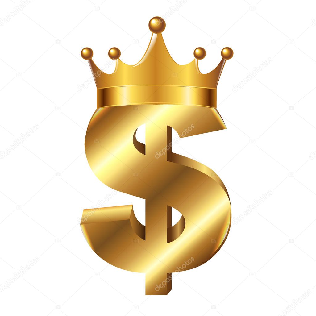 Dollar Sign With Crown