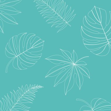 Arka plan için tropikal yaprak