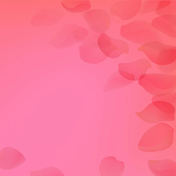 Ροζ αφίσα με πέταλα — Διανυσματικό Αρχείο