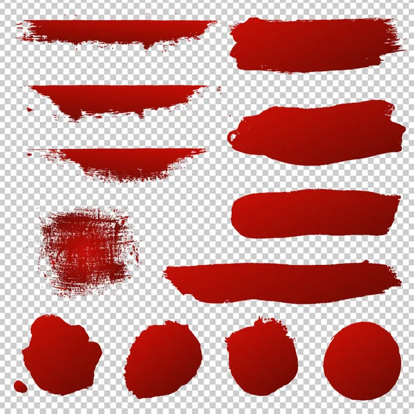 红色斑点集 — 图库矢量图片