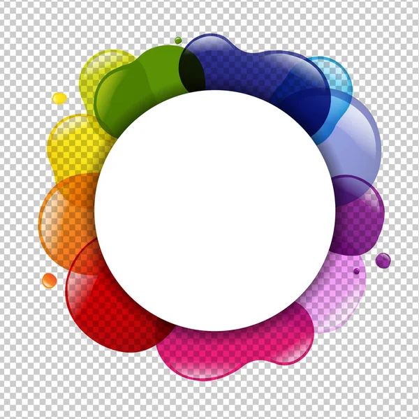 对话框的气球和颜色 blob — 图库矢量图片