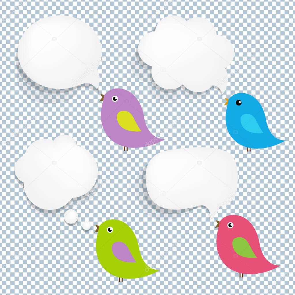 Speech Bubble And Birds