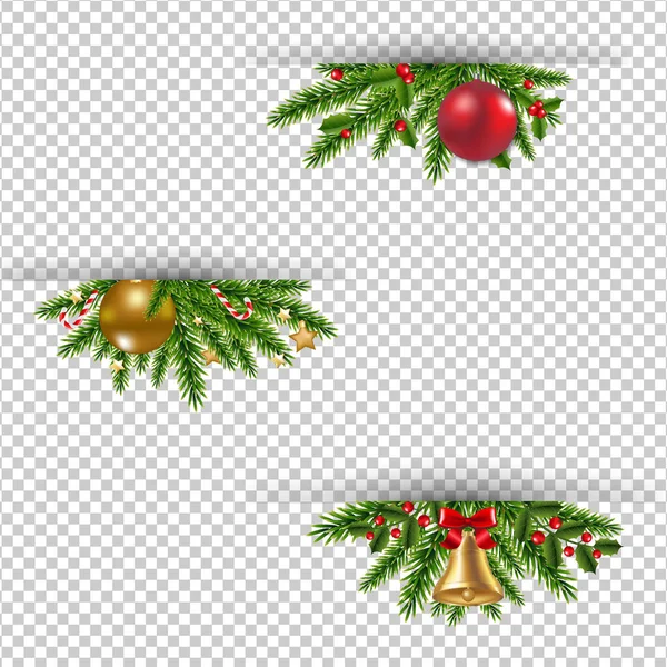 Guirlande de Noël avec gradient Mesh — Image vectorielle