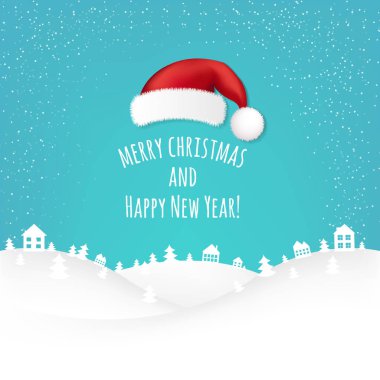 Xmas kartpostal degrade kafes ile