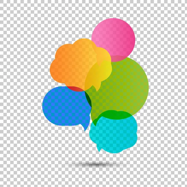 Renkli konuşma balonu — Stok Vektör