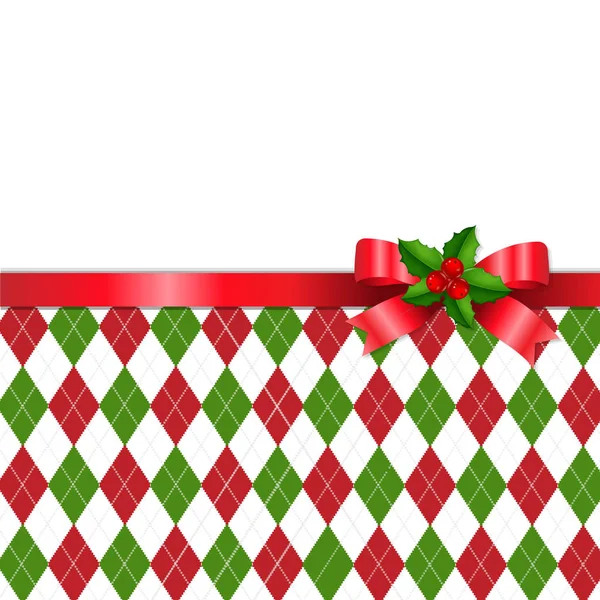 Christmas tartan background — Stock Vector