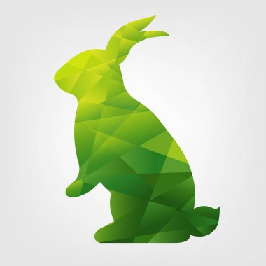 Origami tavşan illüstrasyon