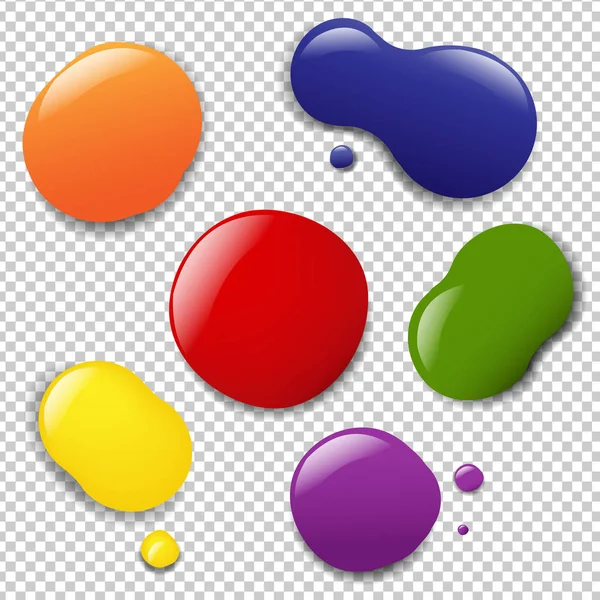 Kleurrijke Blobs Set — Stockvector