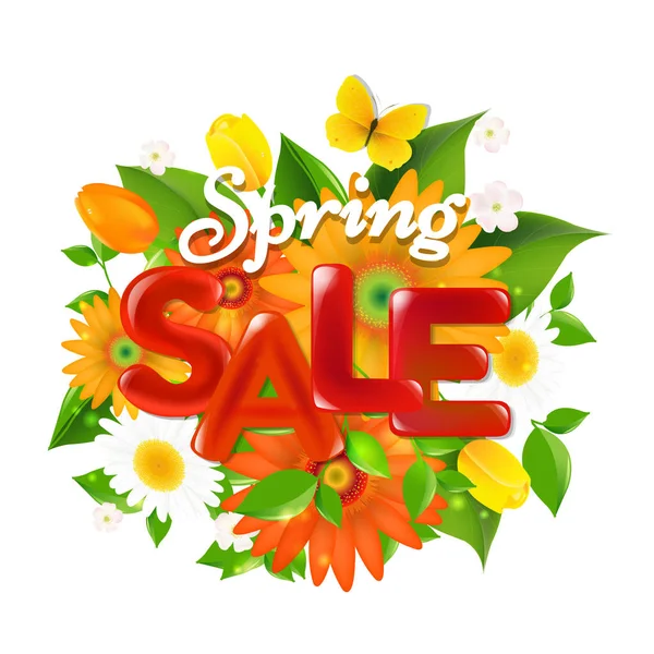 Spring Sale Banner — Stock Vector