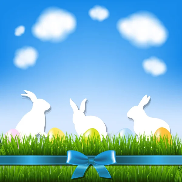 Postal de Pascua feliz — Vector de stock