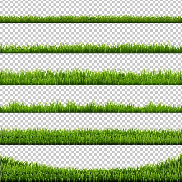 Gras grenzt große Sammlung — Stockvektor