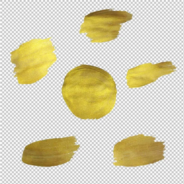 Conjunto de manchas de oro — Archivo Imágenes Vectoriales