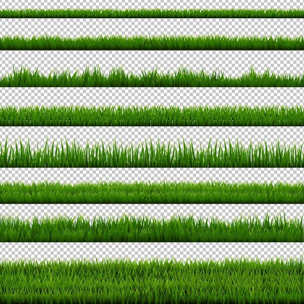Gräs gränsen samling — Stock vektor