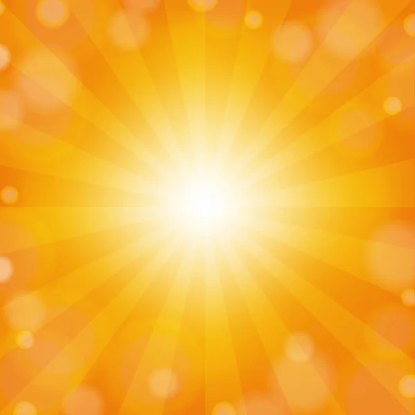 Sunburst Yellow Background Gradient Mesh Vector Illustration — Stock Vector