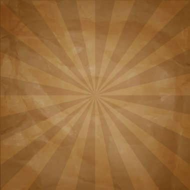 Vintage Sunburst arka plan degrade kafes, vektör çizim ile
