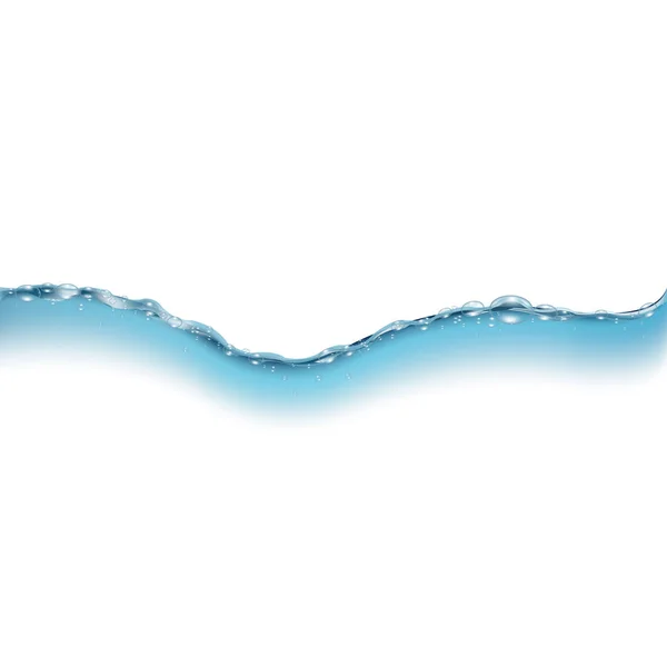 Water Wave Isolated Gradient Mesh Vector Illustration — Stock Vector