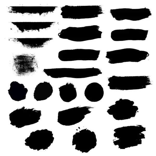 Siyah lekeler ayarla, Illustratio vektör