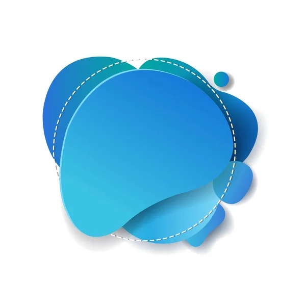 青いスピーチバブル隔離された白い背景 — ストックベクタ