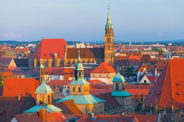 Günbatımı zamanı Nuremberg'de