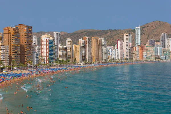 Plage de sable à Benidorm — Photo