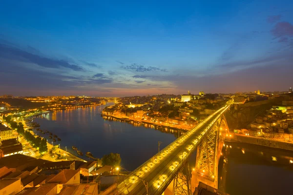 Porto at a summer night — Stock Photo, Image